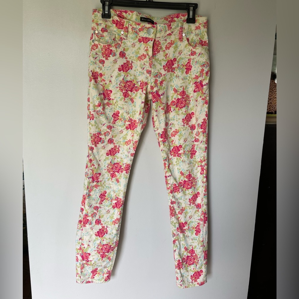 Willi Smith Floral Pants, Size 2